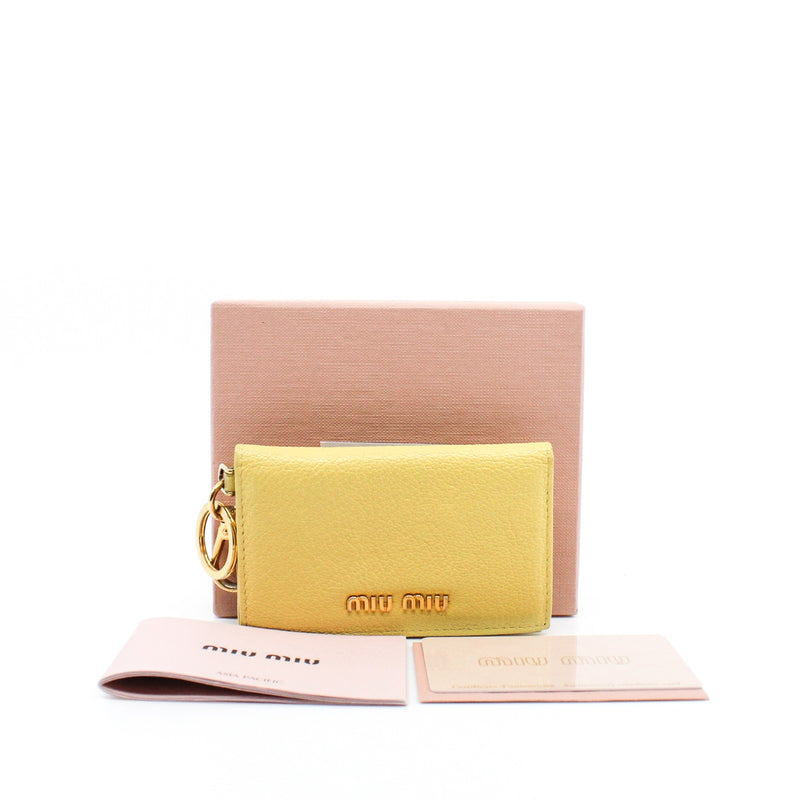 miumiu yellow card holder - L'UXE LINK