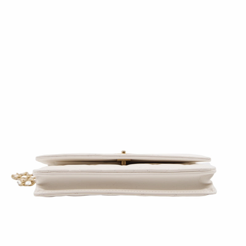 woc lamb skin white  ghw seri 30 - L'UXE LINK
