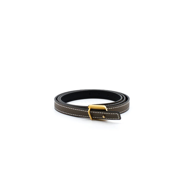 13mm lady belt in etoupe color with heart buckle size 80 - L'UXE LINK