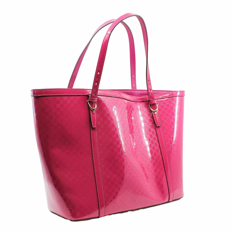Tote Patent Leather Pink Berry - L'UXE LINK