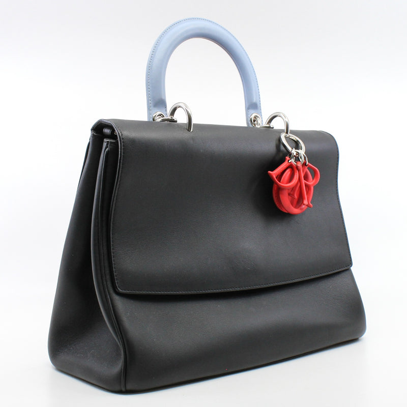 Be Dior Bag Medium Leather Black  PHW