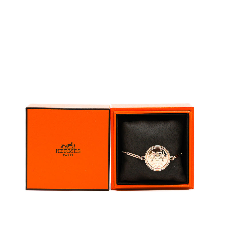 ex libris gm coin bracelet in 18k rg - L'UXE LINK