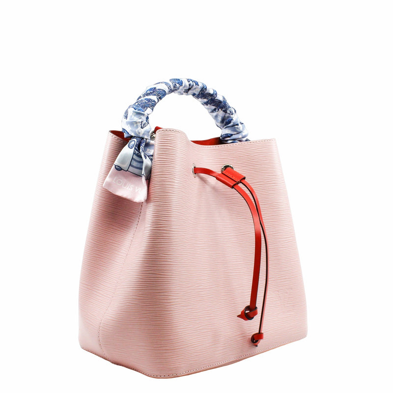 neo noe MM epi pink with twilly - L'UXE LINK