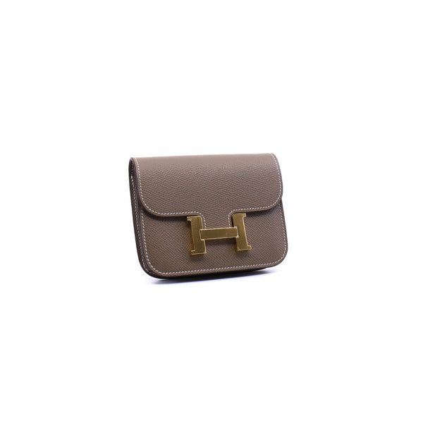 constance slim epsom etoupe ghw u stamp - L'UXE LINK