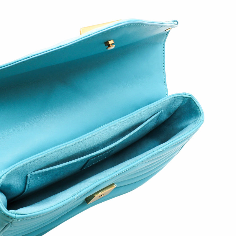 wave chain bag  blue ghw - L'UXE LINK