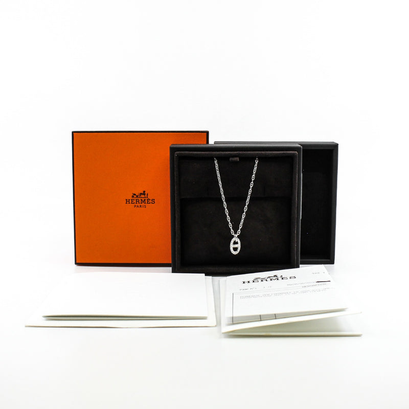 d'ancre diamond necklace in 18k wg