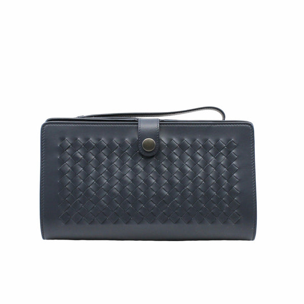 men clutch bag navy phw - L'UXE LINK