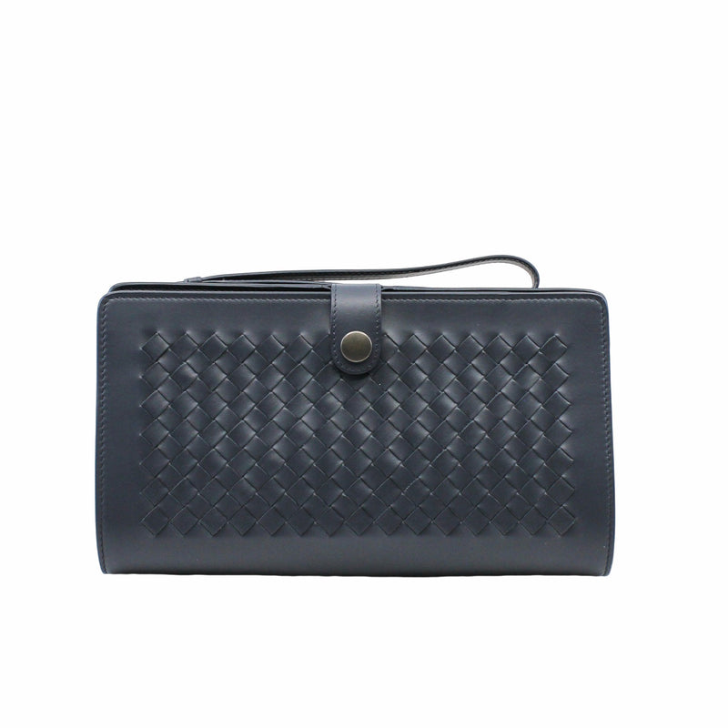 men clutch bag navy phw - L'UXE LINK