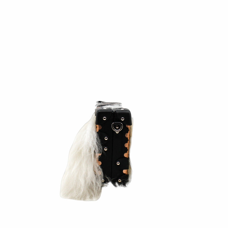 petite malle white fur phw - L'UXE LINK