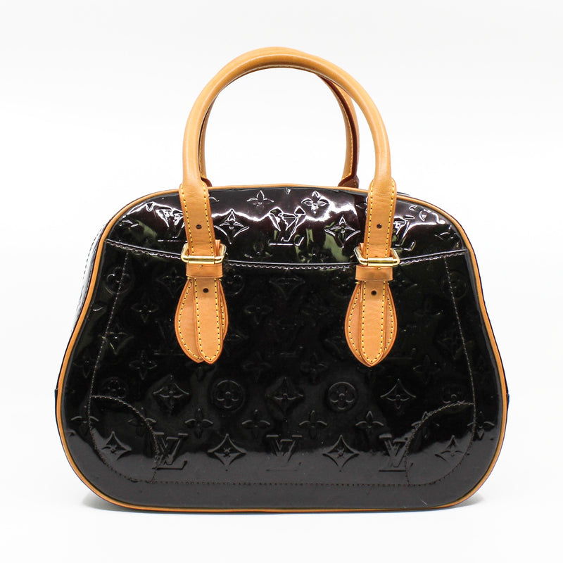 Summit Drive Handbag Monogram Vernis Patent Red GHW - L'UXE LINK