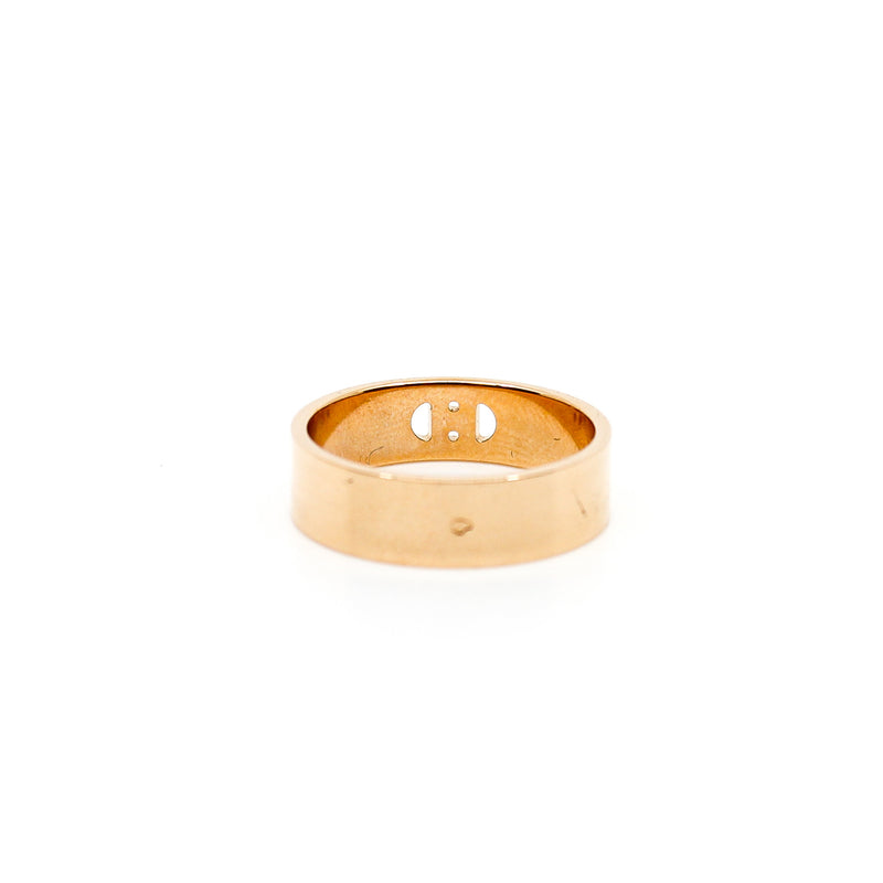 chaine  d'ancre diamond ring in 18k rg 19a18xxxx - L'UXE LINK