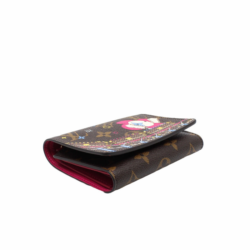 Passport Cover Wallet Christmas Animation 2020 wallet small  monogram with stamp vivian - L'UXE LINK