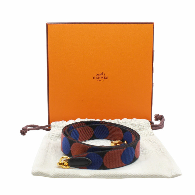 strap blue almond and black dots - L'UXE LINK