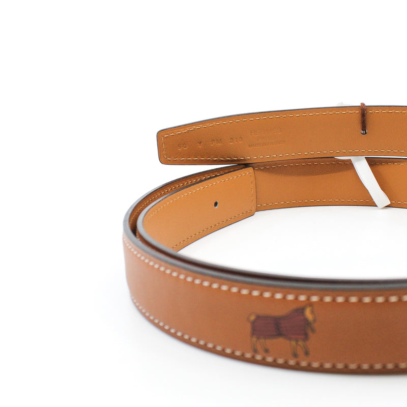 gold horse belt without buckle - L'UXE LINK