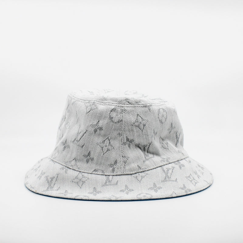 hat fabric  white mix blue logo cloth - L'UXE LINK