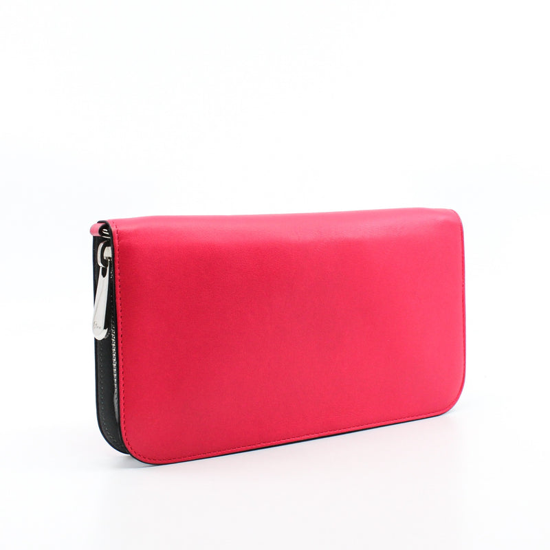 issimo long wallet pink with gray phw