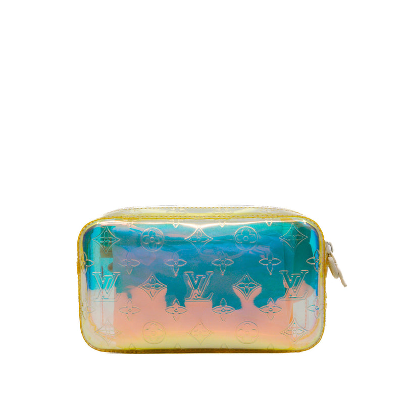 Pochette Volga Iridescent Prism in rainbow pva white phw - L'UXE LINK