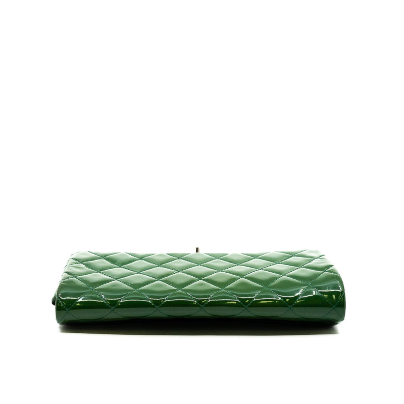 timeless chanel clutch chain bag patent green phw seri 19