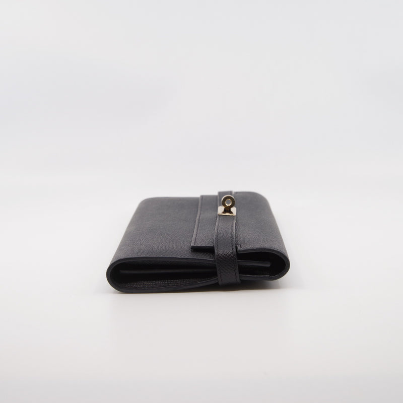 kelly wallet  black rghw epsom - L'UXE LINK