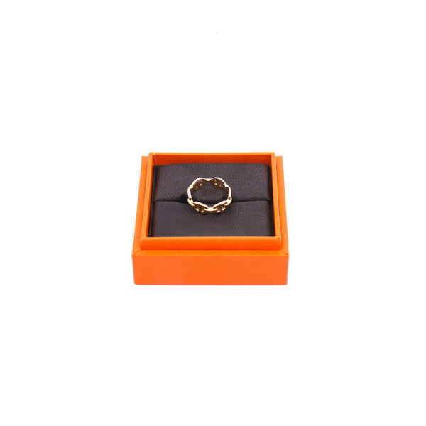 chaine d'ancre ring in 18k rg # 52  19G06xxx - L'UXE LINK