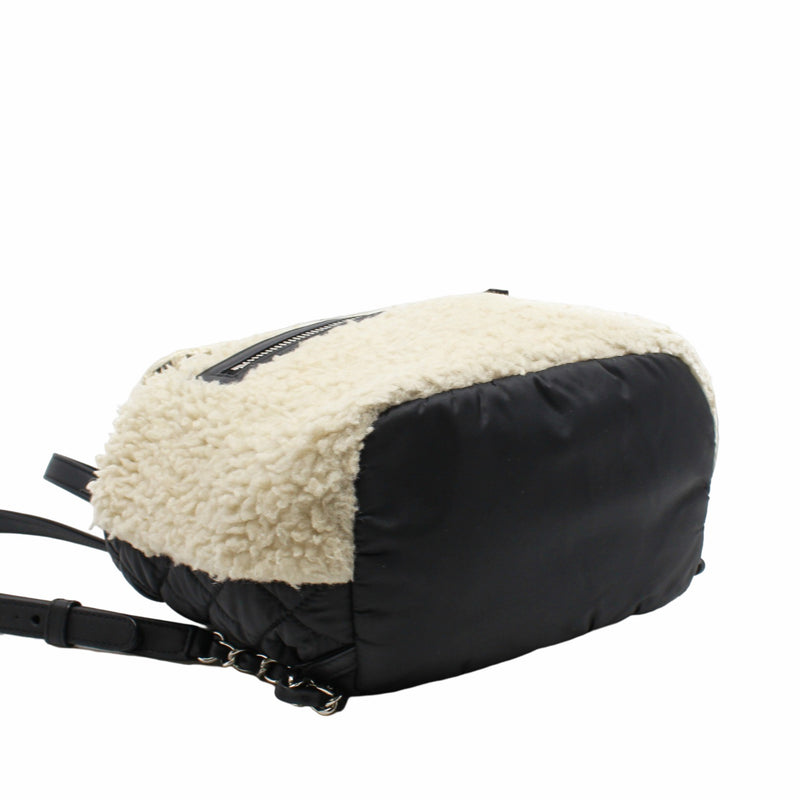 backpack black with fur  phw seri 26 - L'UXE LINK