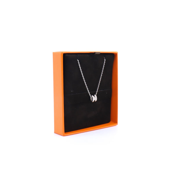 mini pop h necklace grey with phw