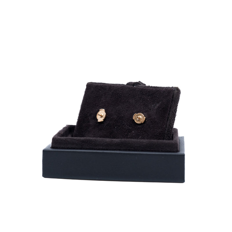 Vertige Cœur diamond earrings, very small model in 18k rg