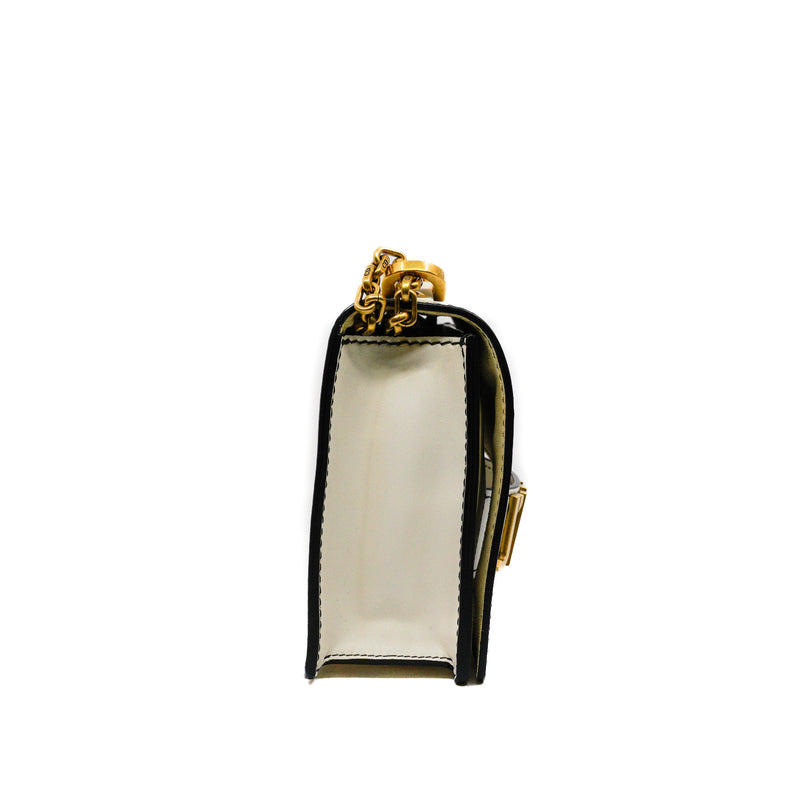 j'a shoulder bag in leather white ghw 2017 - L'UXE LINK