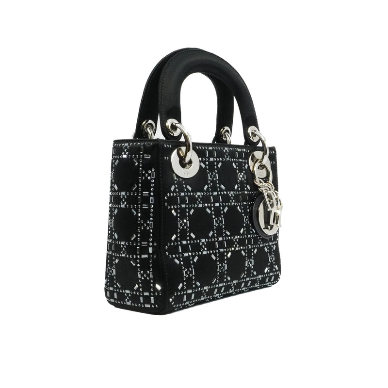 mini lady with crystal in stain black phw 2016 - L'UXE LINK