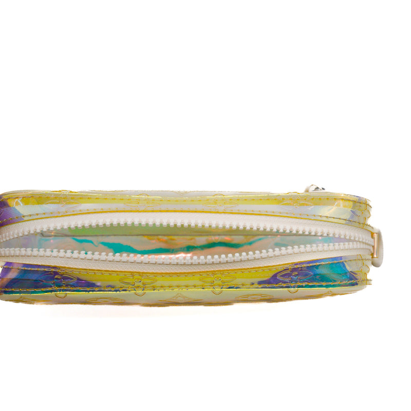 Pochette Volga Iridescent Prism in rainbow pva white phw - L'UXE LINK