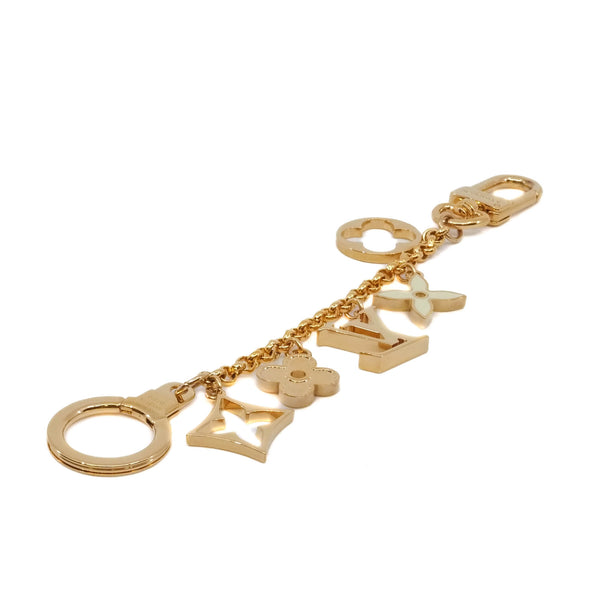 Fleur de Monogram Bag Charm Chain in ghw - L'UXE LINK