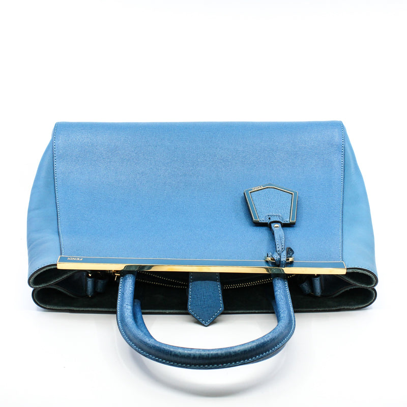 2 jours tote  in lake blue - L'UXE LINK
