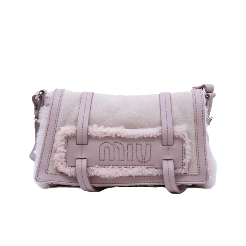 flap bag in fur pink phw - L'UXE LINK