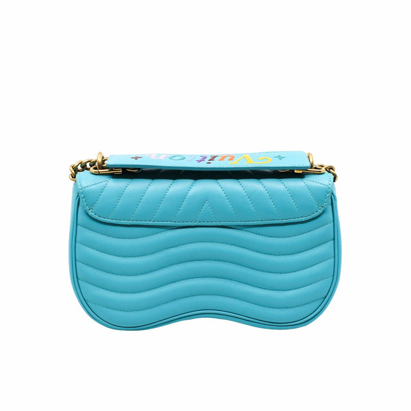 wave chain bag  blue ghw - L'UXE LINK