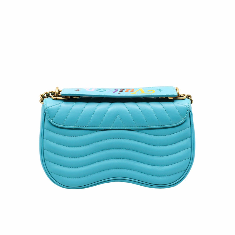 wave chain bag  blue ghw - L'UXE LINK