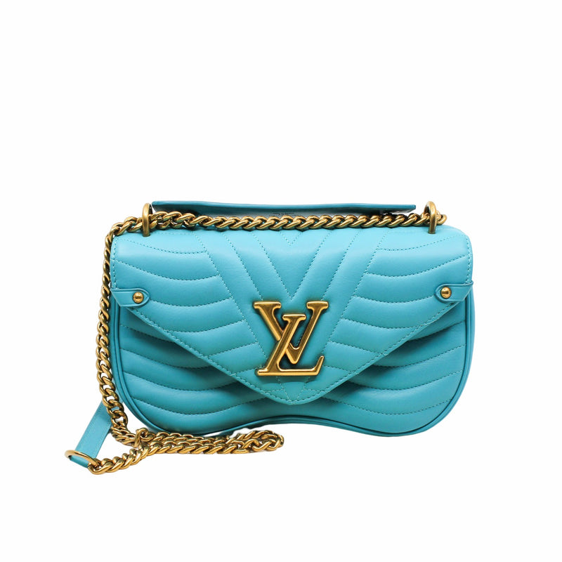 wave chain bag  blue ghw - L'UXE LINK