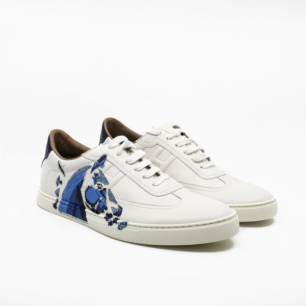 white H badge sneaker#42.5 - L'UXE LINK