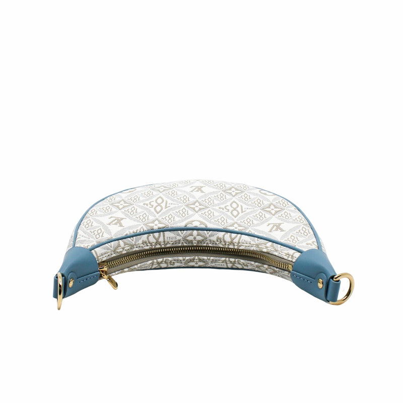 loop   Cowhide-leather trim zippy Blue ghw rrp 3600 - L'UXE LINK