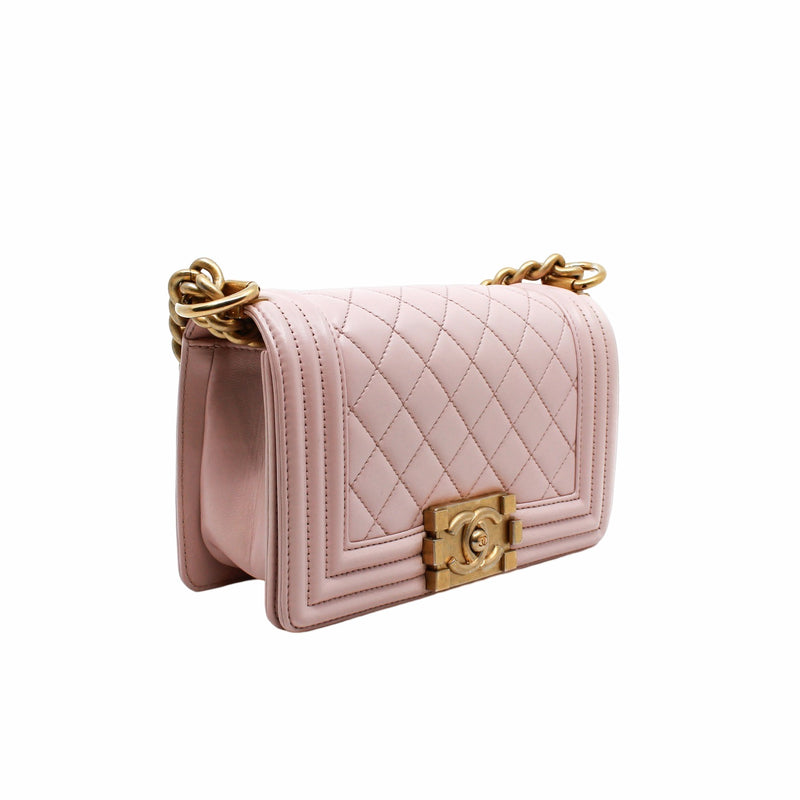 leboy mini lamb skin pink ghw seri 24 - L'UXE LINK