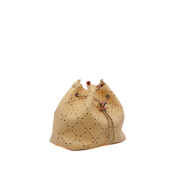 tote beige caviar leather seri 24