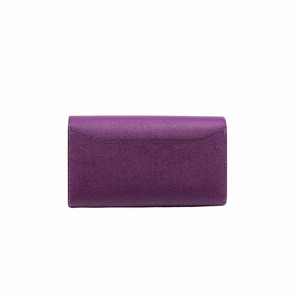constance long wallet epsom purple phw T stamp - L'UXE LINK
