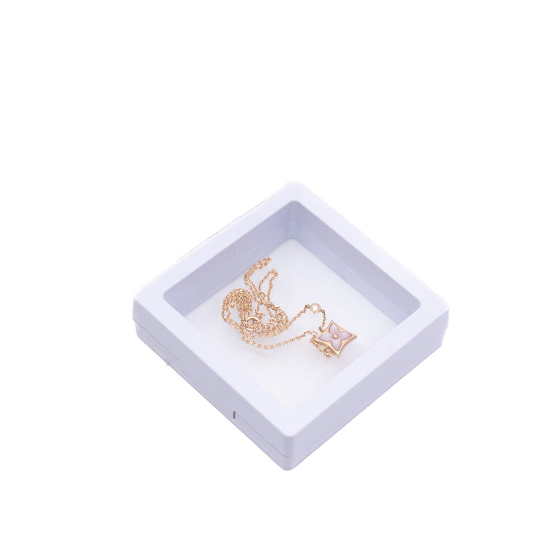 Colour Blossom BB Star Pendant, Pink Gold, White Mother-Of-Pearl And Diamond