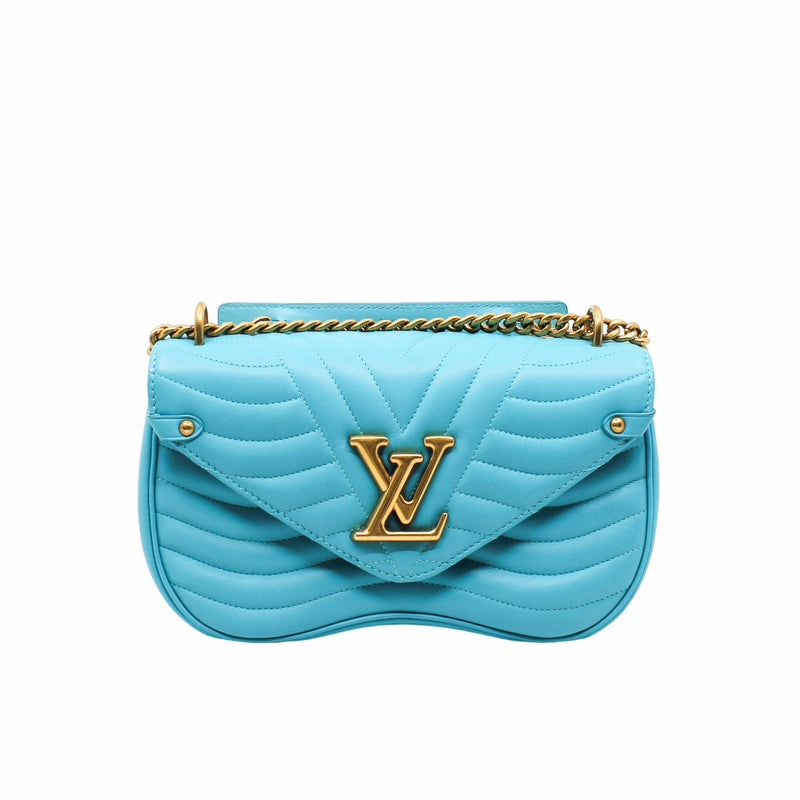 wave chain bag  blue ghw - L'UXE LINK