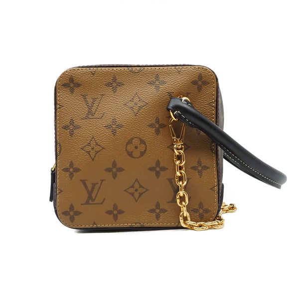 dice bag in reverse canvas monogram ghw 2017 - L'UXE LINK