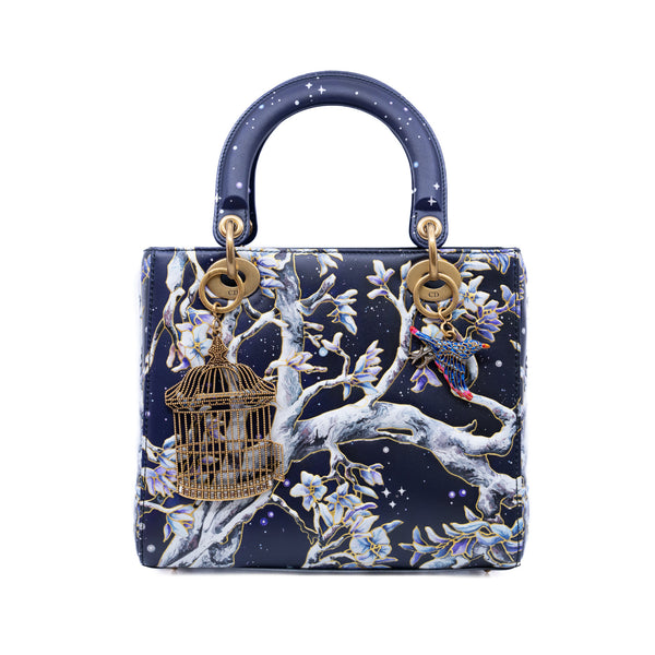 lady dior art medium blue moon