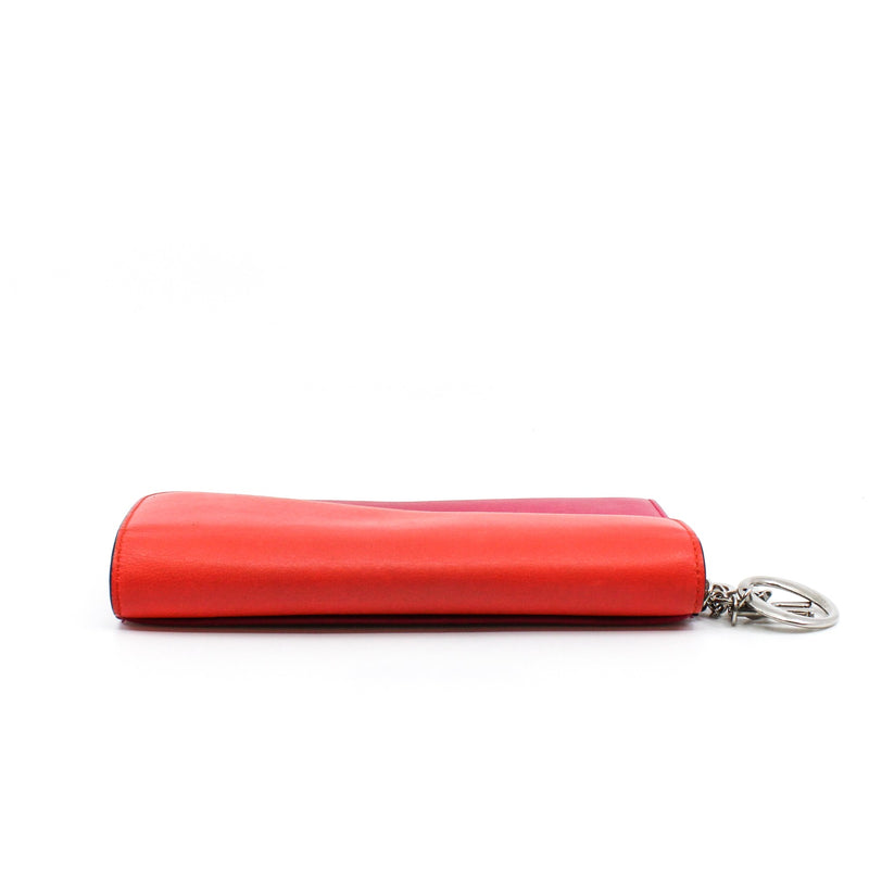 long flap wallet rose pink orange phw