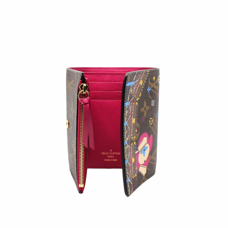 Passport Cover Wallet Christmas Animation 2020 wallet small  monogram with stamp vivian - L'UXE LINK