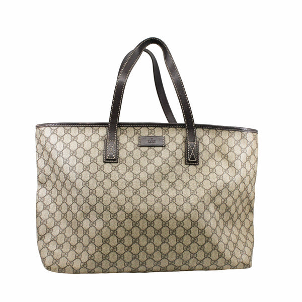GG Supreme tote medium brown - L'UXE LINK