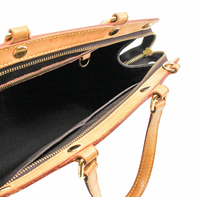 BREA HANDBAG MONOGRAM VERNIS MM CHERRY PATENT GHW - L'UXE LINK