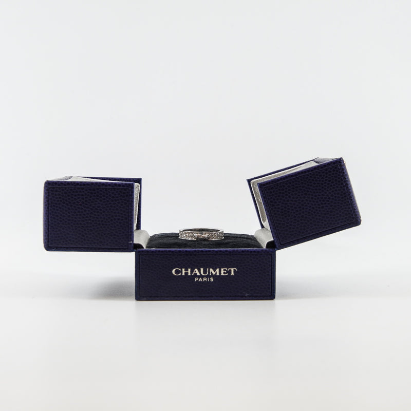 18k wg x half diamonds ring #49 - L'UXE LINK